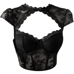 Women Sexy Lace Mesh Bodysuit - Image 6