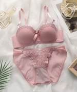 Premium Lace Embroidered Lingerie Set - Elegant Color - Image 5