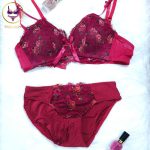 Premium Embroidered Bra & Panty Set for Women. Sexy Elegant Floral Lingerie Set - Image 8